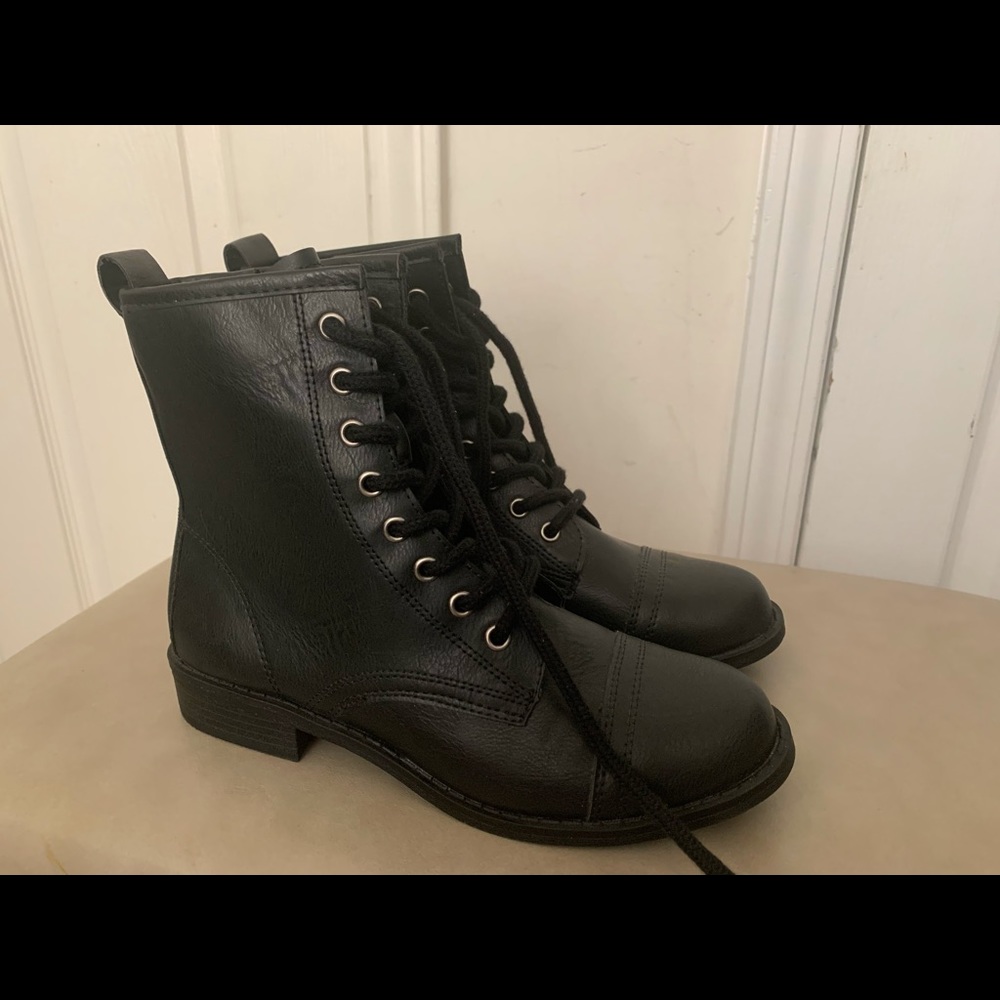 Lace Up Combat Boots